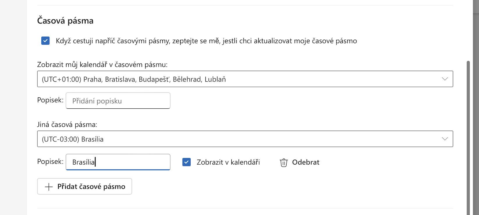 nová zóna nový outlook